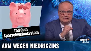 Wer ist schuld am NiedrigzinsElend  heuteshow vom 15112019 [upl. by Eeniffar]