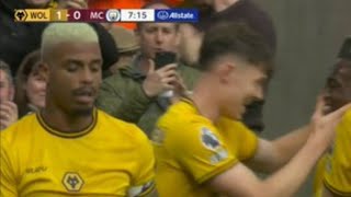 Jørgen Strand Larsen Goal Wolves vs Manchester City 12 All Goals and Extended Highlights [upl. by Fisk]