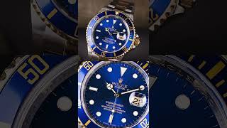 A unique iteration of the modern Rolex Bluesy Submariner ref 116613LB [upl. by Aitropal]