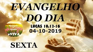 EVANGELHO DO DIA 04102019 Narrado e Comentado  LITURGIA DIÁRIA  HOMILIA DIARIA HOJE [upl. by Assila720]