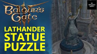 Baldurs Gate 3 Blood of Lathander Statue Puzzle  How to Rotate Jammed Statue [upl. by Norred]