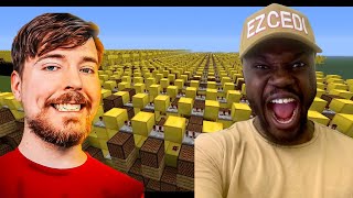 Most Epic Thing In Minecraft Reacting to every MrBeast Video PT9  EZCEDI Reacts [upl. by Daye]