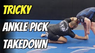 The Slickest Way to Hit the Ankle Pick Takedown Works in BJJ amp Wrestling [upl. by Oeniri]