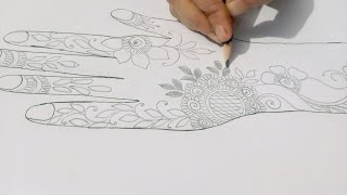 New Pencil Shaded Arham Mehndi Designs  Amazing Henna Mehndi Design  Beautiful Mehndi Design [upl. by Nosac31]