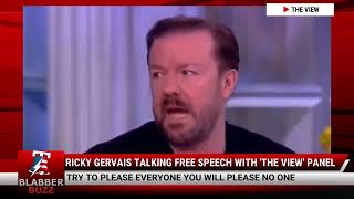 Ricky Gervais Talking Free Speech With The View Panel [upl. by Brunhilde]