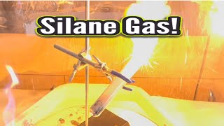 Silane Gas in RamZland🔥 STEM ScienceForKids RamZland Pyrophoric ScienceExperiment [upl. by Dirraj]