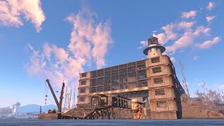 Fallout 4 Kingsport Lighthouse Settlement Build [upl. by Alehs]