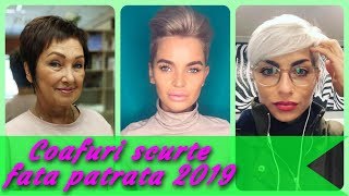 20 modele ✨ coafuri scurte fata patrata 2019 [upl. by Daiz]