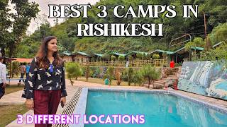 Best camping in Rishikesh  Riverside camps in Rishikesh Shivpuri amp Ghattu Ghat  सस्ता सुंदर विकल्प [upl. by Rafi]