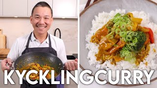 Kycklingcurry av en Äkta Kines  Pappa Poon [upl. by Avad]