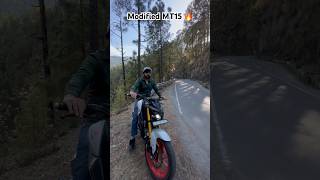 Modified MT15 🔥 mt15bs yamaha bikelover trendingsong shortsfeed youtubeshorts [upl. by Eenoj751]