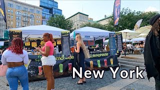 New York City walk around 14th Street Union Square Park Broadway Madison Square Park Eataly [upl. by Porett312]