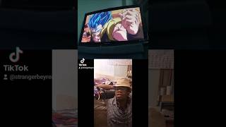 Gogeta vs Broly Fight Scene REACTION dragonballsuperbrolymovie goku superviral vegeta fyp dbz [upl. by Julianna]