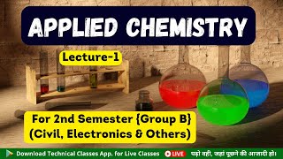 Applied Chemistry Lecture1  2nd Semester GroupB  SBTE Bihar Polytechnic [upl. by Nohs368]