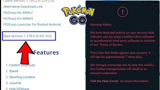 PGSharp New Beta Version 11700 Update  Dont Update PGSharp 🙏  Pokemon Go Update [upl. by Esinyt]