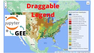 GEE Tutorial 48  How to add a draggable legend to folium maps [upl. by Gnilhsa]