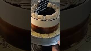 Chocolate garnish cake half kg cake chocolatecake chocolaterecipe [upl. by Aldus]