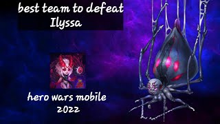 how to defeat Ilyssa the weaver in 30 second  hero wars mobile 2022 [upl. by Eladnor]