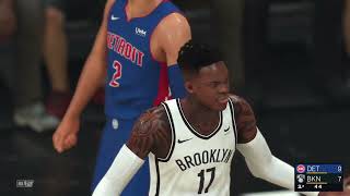 Brooklyn Nets  Detroit Pistons  NBA  NBA 2K24 [upl. by Eustacia]