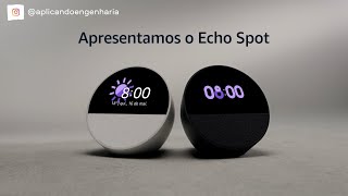 Echo Spot Alexa 2024 o mais novo lançamento Amazon review e unboxing [upl. by Anauqat]