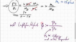 Feuchtegehalt und relative Luftfeuchtigkeit im hxDiagramm [upl. by Iinde355]