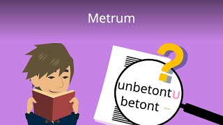 Metrum bestimmen  einfach erklärt [upl. by Casilde]