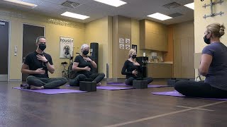 Yoga for Migraine Head Neck Shoulders and Self Massage [upl. by Maynard]