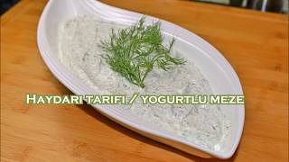 Haydari tarifi  nefis yogurtlu meze [upl. by Slayton]