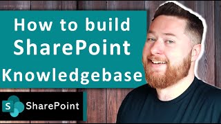 How to build a SharePoint Knowledge Base  SharePoint Site Designs in 2023 [upl. by Oivalf462]