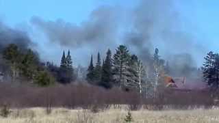 Large Fire in Balkan Township Minnesota  Chisholm Fire  2015 [upl. by Nitniuq]