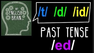 Past Tense ed Pronunciation My English Brain [upl. by Tcideneb]