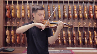 Voller Brothers London labeled “Raffaele Gagliano”  Violin Demonstration [upl. by Akinwahs863]