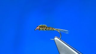 Tying an Olive Goose Copper Nymph with Davie McPhail [upl. by Acim]