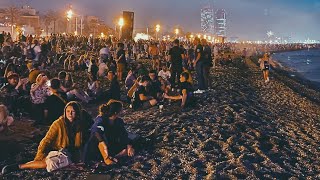 Barcelona Fireworks On The Feast Of Sant Joan [upl. by Rahmann]