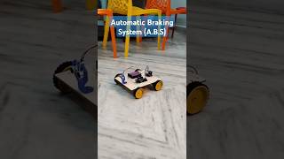 Automatic braking system for Electric vehicles arduinorobot [upl. by Imoyn]