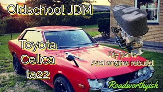 Toyota celica TA22 2TG episode 4 Blown engine part 2 How to rebuild head and change headgasket DIY [upl. by Kory]