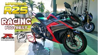 Video Tutorial 8  How to Install Racing Footrest  Yamaha R25  Rapido Malaysia [upl. by Joachim]