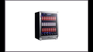 EdgeStar CBR1502SG 24 Inch Wide 142 Can Built In Beverage Cooler with Tinted Door Review [upl. by Leamse681]