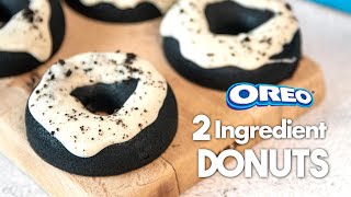 2Ingredient OREO DONUTS in the Microwave 💙  In Just 2 Minutes [upl. by Anitsuj354]