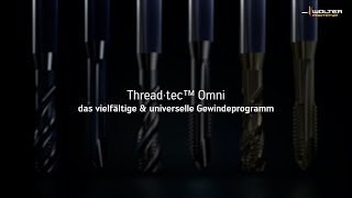 Walter Thread·tec™ Omni TD117 Advance Gewindebohrer [upl. by Marozas]