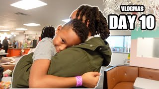 SURPRISING JOSHS FAMILY  VLOGMAS DAY 10 [upl. by Schroth]