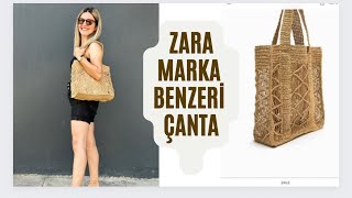 BU MODEL HÄ°Ã‡BÄ°R YERDE YOK  ZARA YENÄ° SEZON 1000 TL OLAN Ã–RGÃœ TOTE Ã‡ANTA DETAYLI ANLATIM ğŸŒ¸ [upl. by Eiramnna]