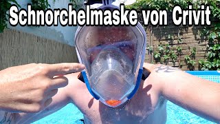 Schnorchelmaske mit Actioncamhalterung von Crivit Daily Vlog 2020 Folge 173 [upl. by Latini815]