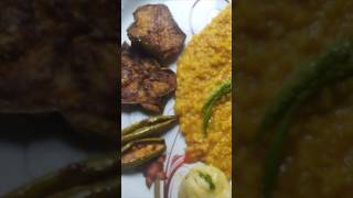 food khichdi baganbhaja moongdalkhichdi taste youtubeshorts [upl. by Adaline]