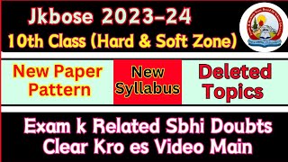 Jkbose 10th Class New Syllabus New Model Paper 2024 [upl. by Eniahs764]