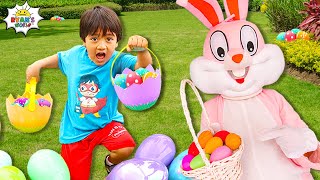 Huge Easter eggs Hunt with Ryan and the Easter Bunny [upl. by Ahsienal]