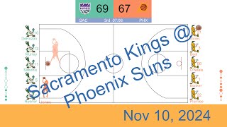 NBA 202425 Sacramento Kings vs Phoenix Suns  Nov 10 2024 [upl. by Dyanne880]