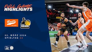 RASTA Vechta vs MHP RIESEN Ludwigsburg  Full Game Highlights  Spieltag 22 Saison 2324 [upl. by Nivej]