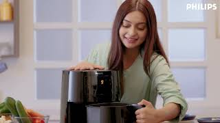 Philips Digital Airfryer Demo  How to use an Airfryer  Day 1 with Philips Airfryer [upl. by Amilb276]