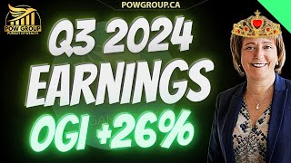 Organigram Stock Explodes 26 After Reporting Q3 2024 Earnings amp OGI Stock Analysis [upl. by Okoy219]